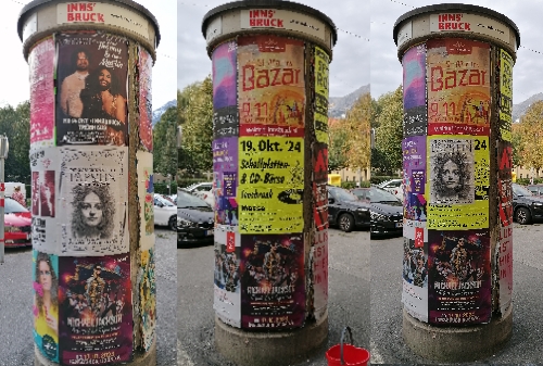 Plakate Liffassaeulen